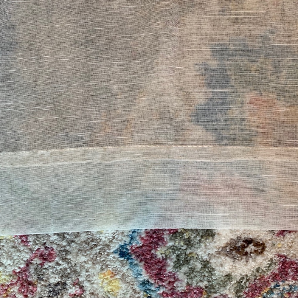 Threshold Linen Grommet Sheer Curtain Panels (6) - Picture 3 of 5